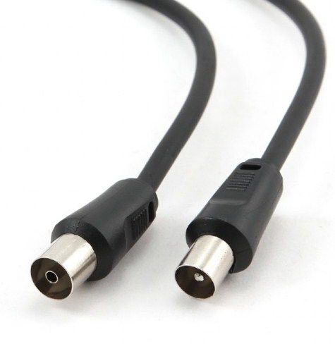 CCV-515 Gembird Koaksialni kabl sa konektorima TV plug to TV socket 1.8 meter antenski