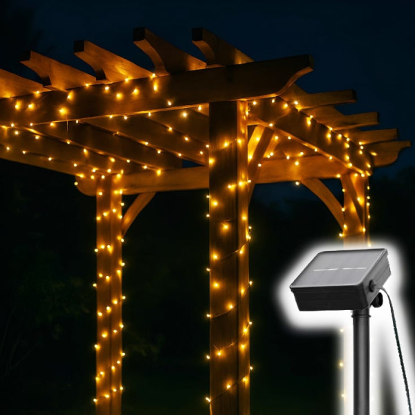 Solarni LED niz 7m, 100 toplo belih dioda  SLC100WW